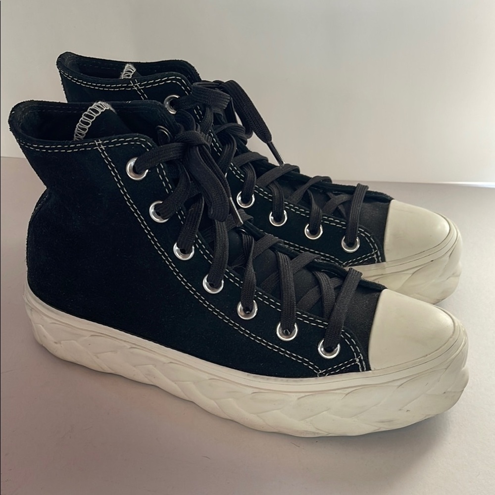 Converse High-Top Sneakers with White Soles